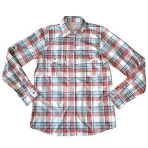 Filson Women’s Lightweigh Lake Crescent Plaid Shirt Button Up Small